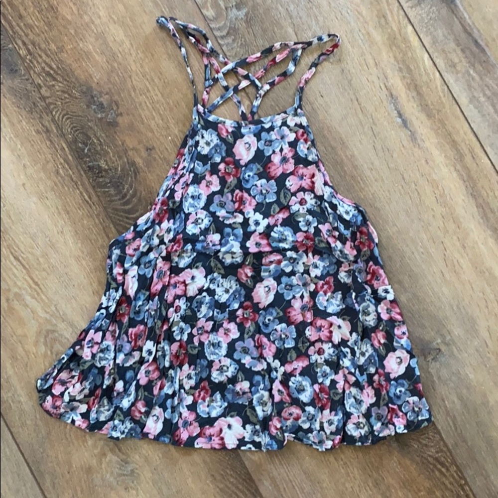 Abercrombie and Fitch floral halter top